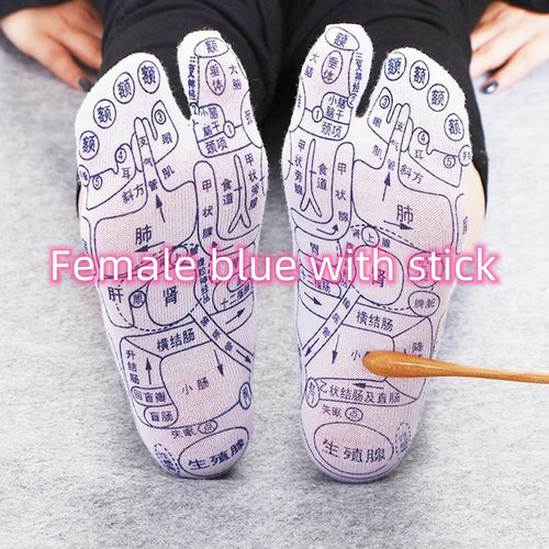 Massage Relieve Tired Feet Socks Acupressure Foot Massager Reflexology