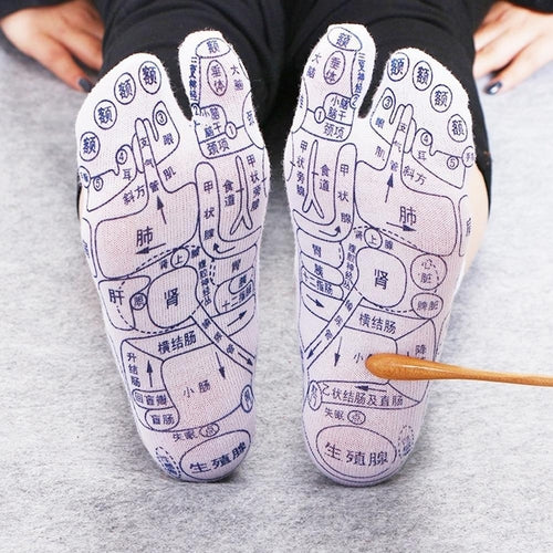 Massage Relieve Tired Feet Socks Acupressure Foot Massager Reflexology