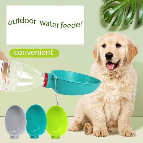 Portable Dog Drinking Bowl Outdoor Water Feeding Pet Outside Water Cup